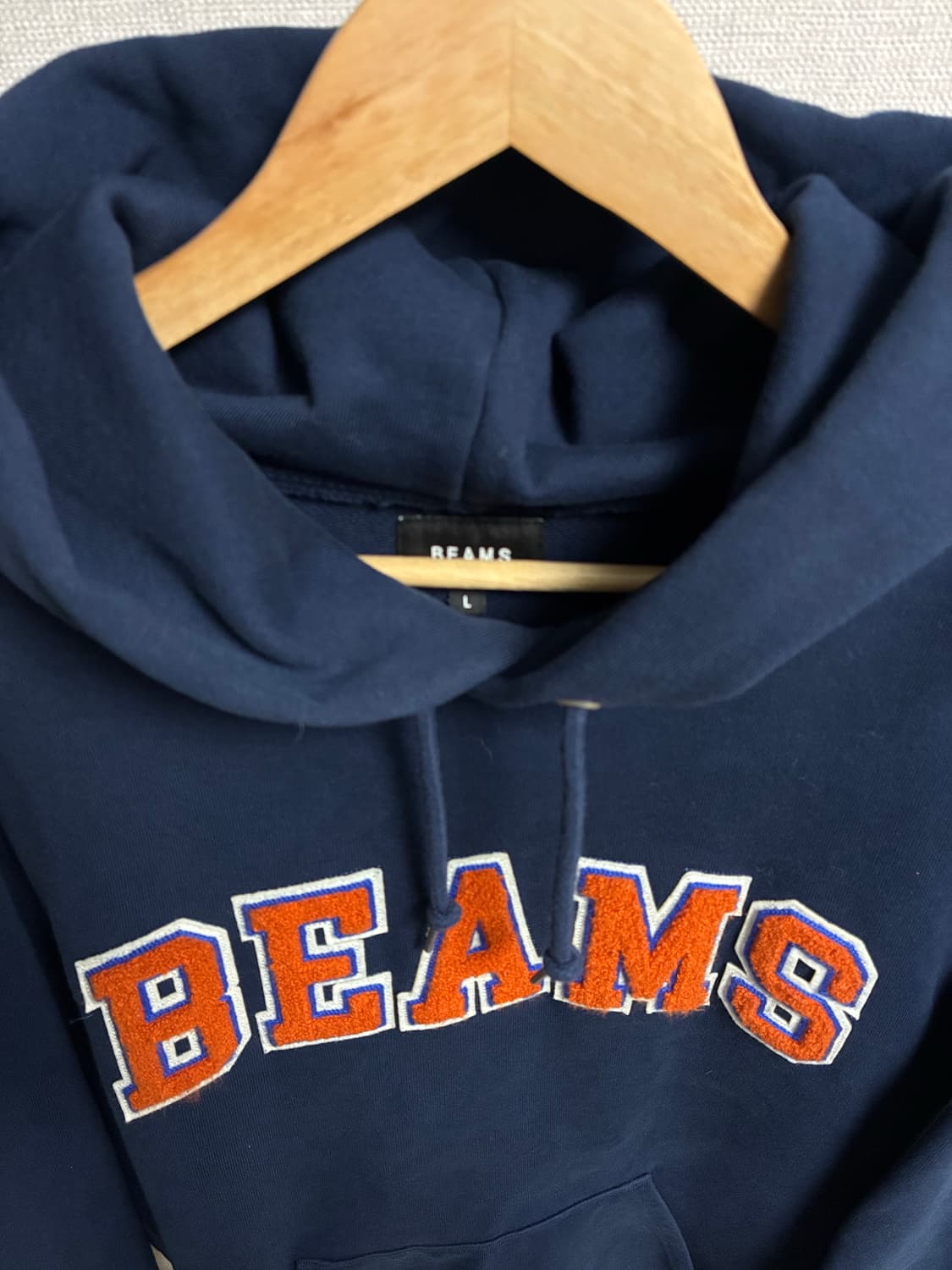 Beams 빔즈 후드 Navy컬러 L사이즈 판매 상품이미지2