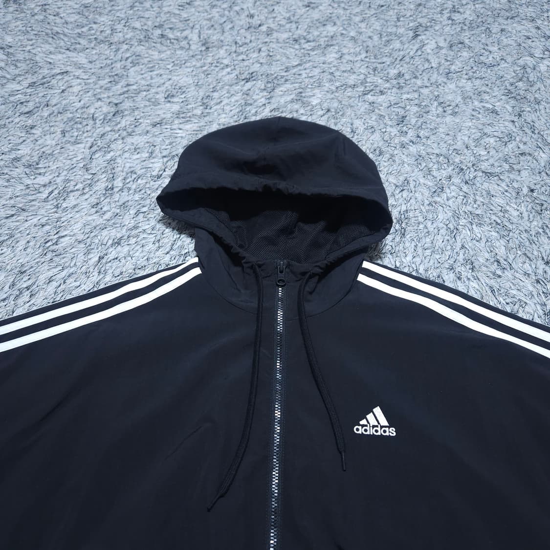 아디다스) L 여자 3S 크우븐자켓 윈드브레이커 / 왕눈이샵 상품이미지3