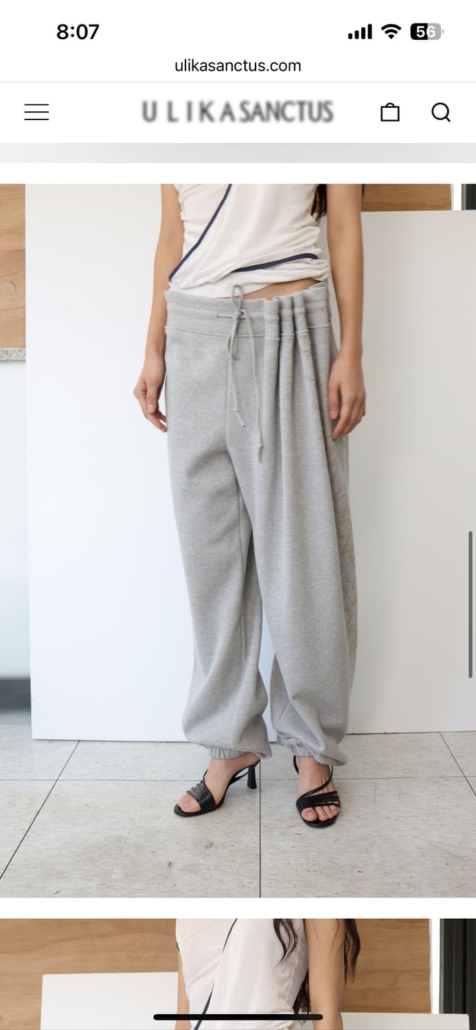울리카상투스 curtain jersey pants 상품이미지2