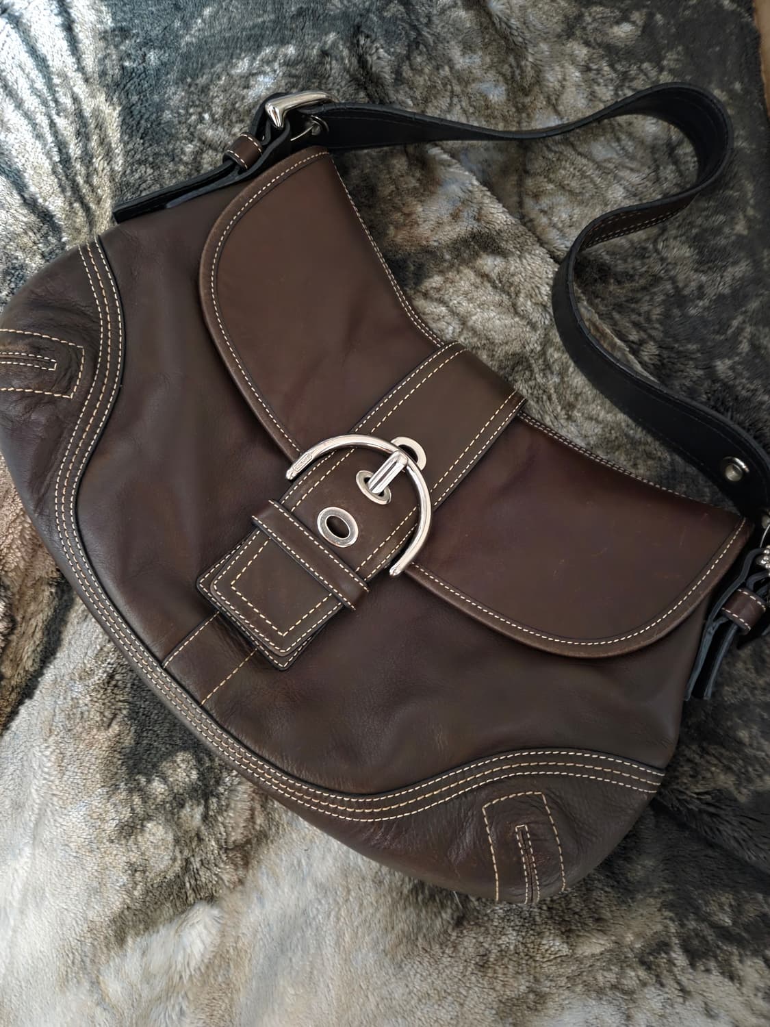 Coach 브라운 빈티지 버클백 숄더백 상품이미지1