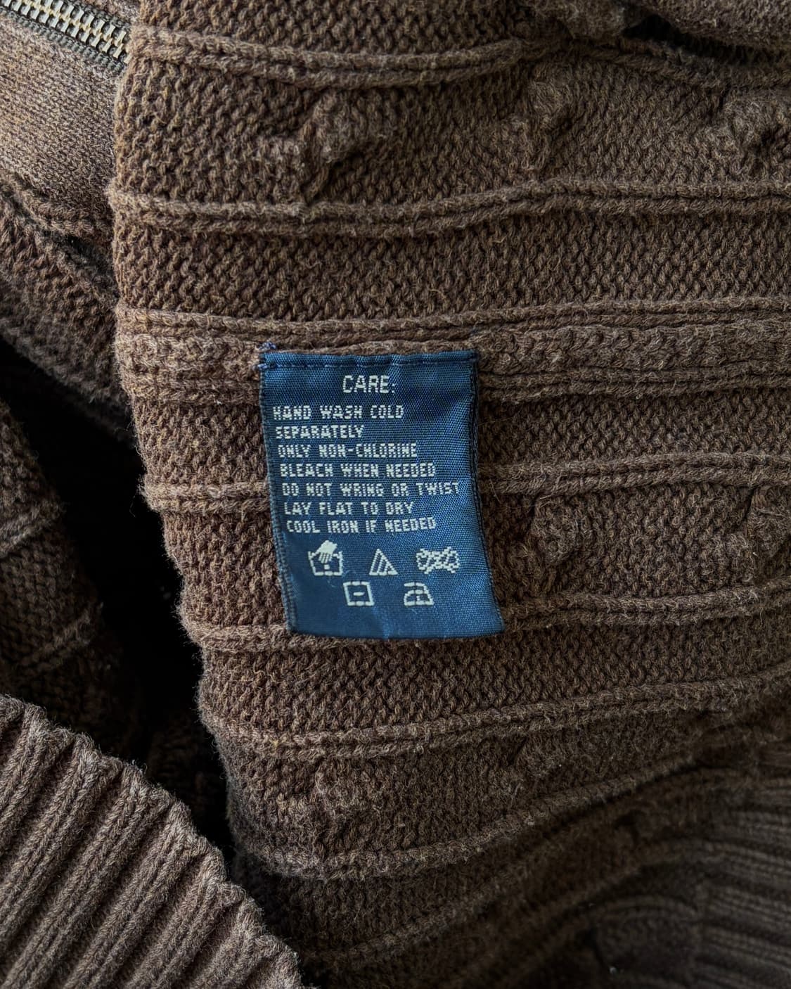 [S]폴로 랄프로렌 브라운 케이블 후드 니트 집업 상품이미지8