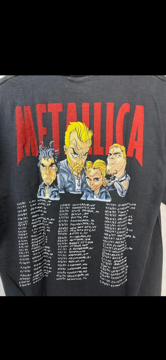 메탈리카 밴드 캐리커쳐 반팔 H1313 상품이미지5
