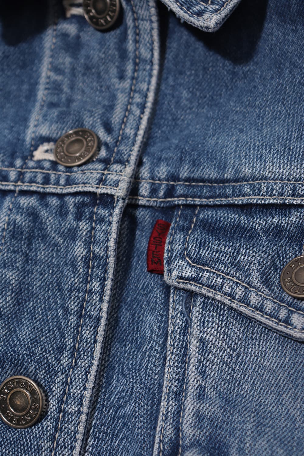 SYSTEM 데님 청 재킷 size 44 상품이미지5