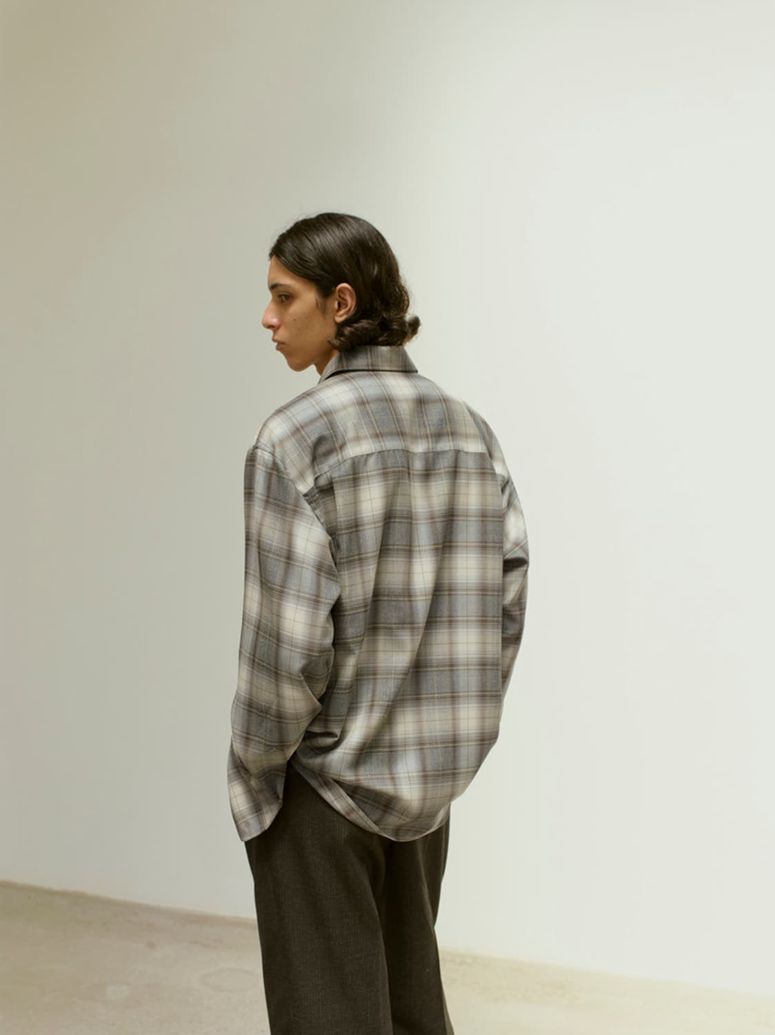 오라리 AURALEE 22AW 울 체크 셔츠 5사이즈 상품이미지3