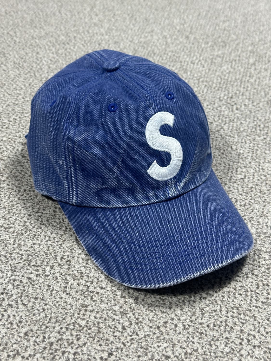 슈프림 피그먼트 캔버스 S로고 볼캡 23ss 상품이미지1