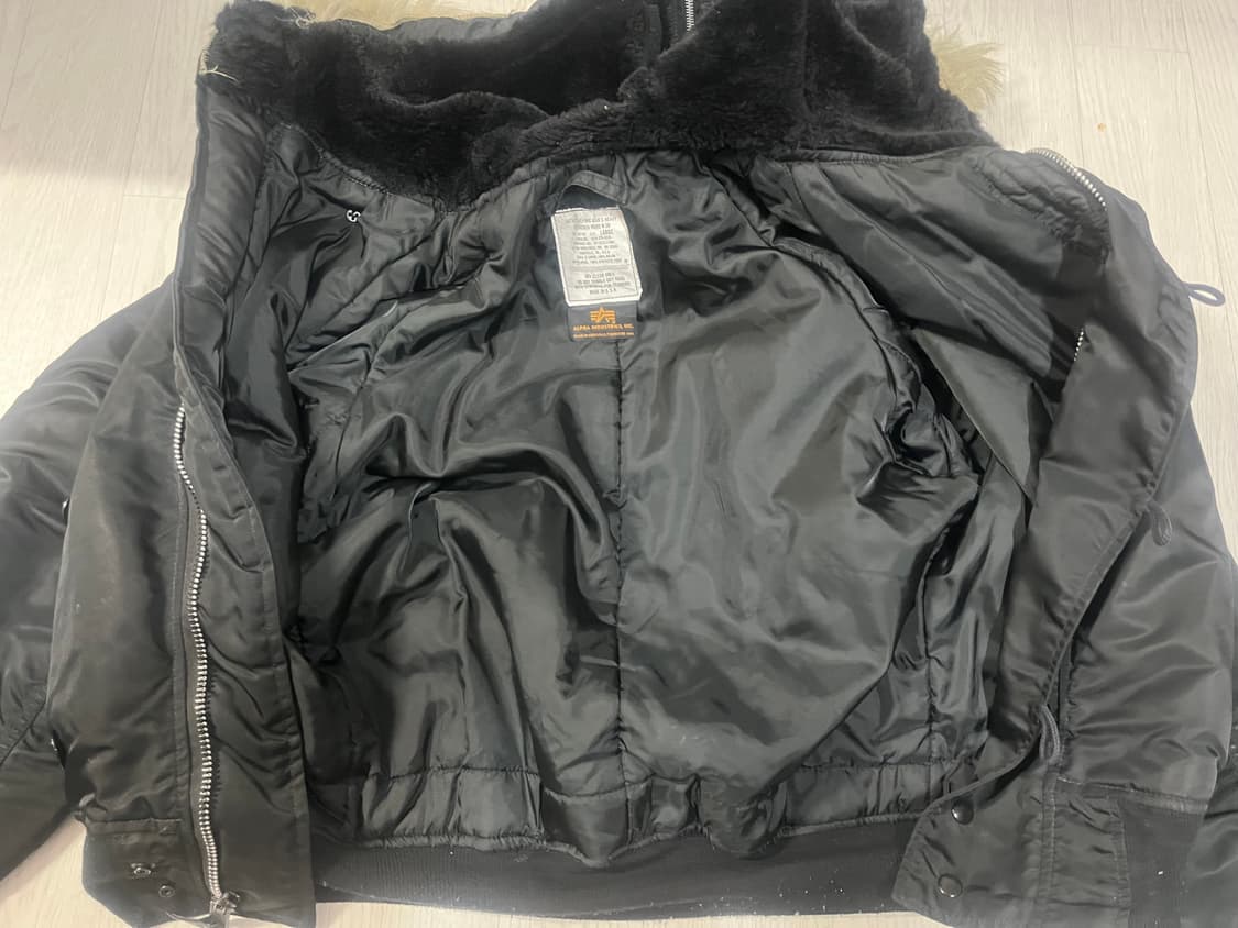 80s 알파인더스트리 N2B 블랙 IDEAL 지퍼 상품이미지3