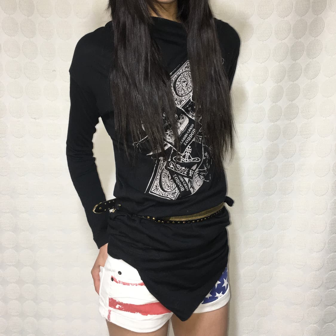 비비안 웨스트우드 스카프 디테일 비대칭 원피스 상품이미지1