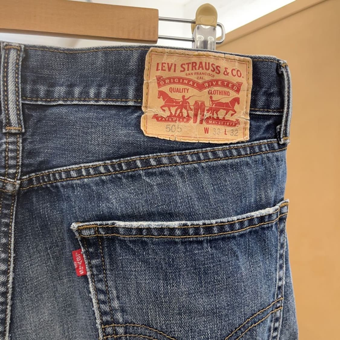 리바이스 505 빈티지 데님 청바지 33인치 C06402 상품이미지5