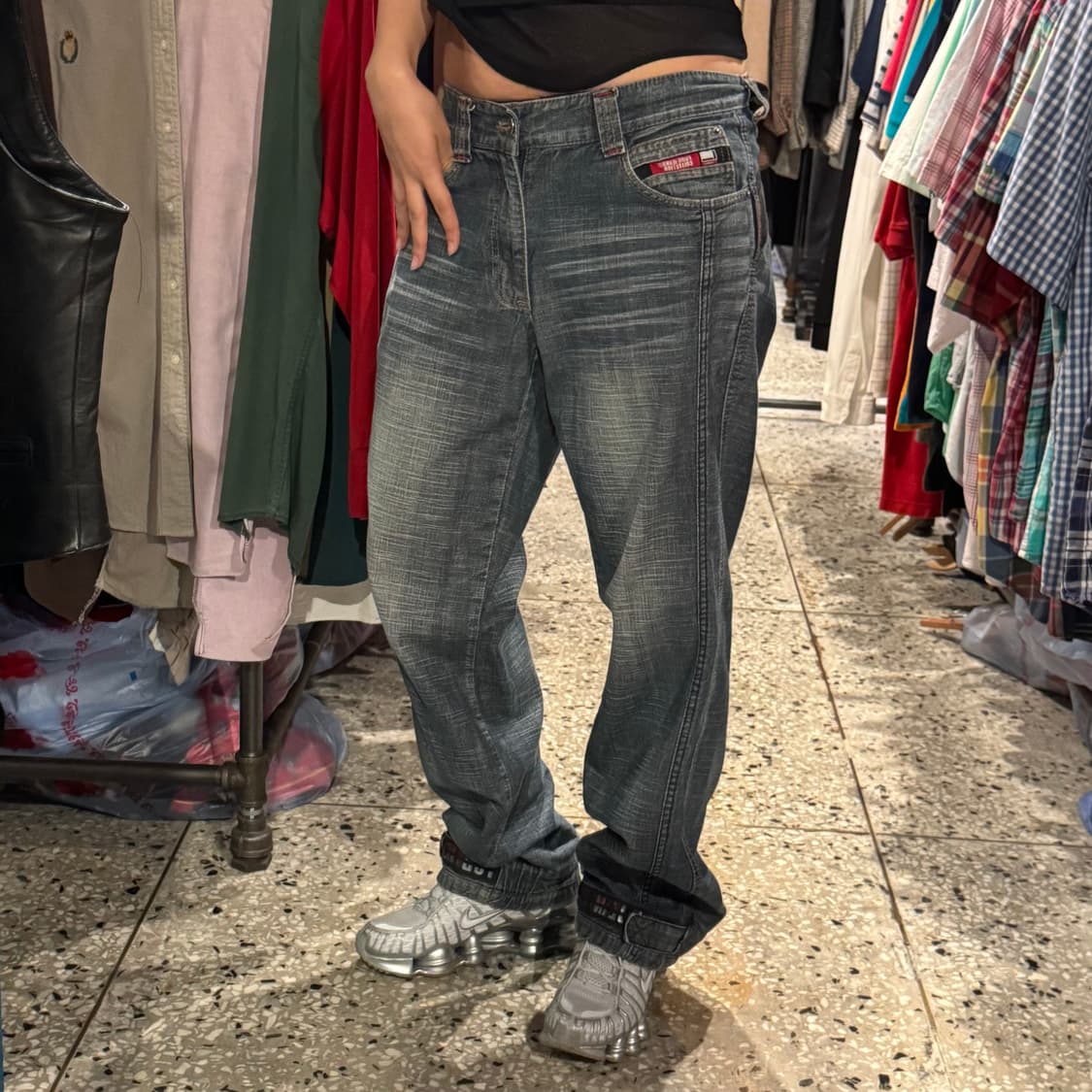 FUBU 푸부 디테일 베기 와이드 팬츠 상품이미지3