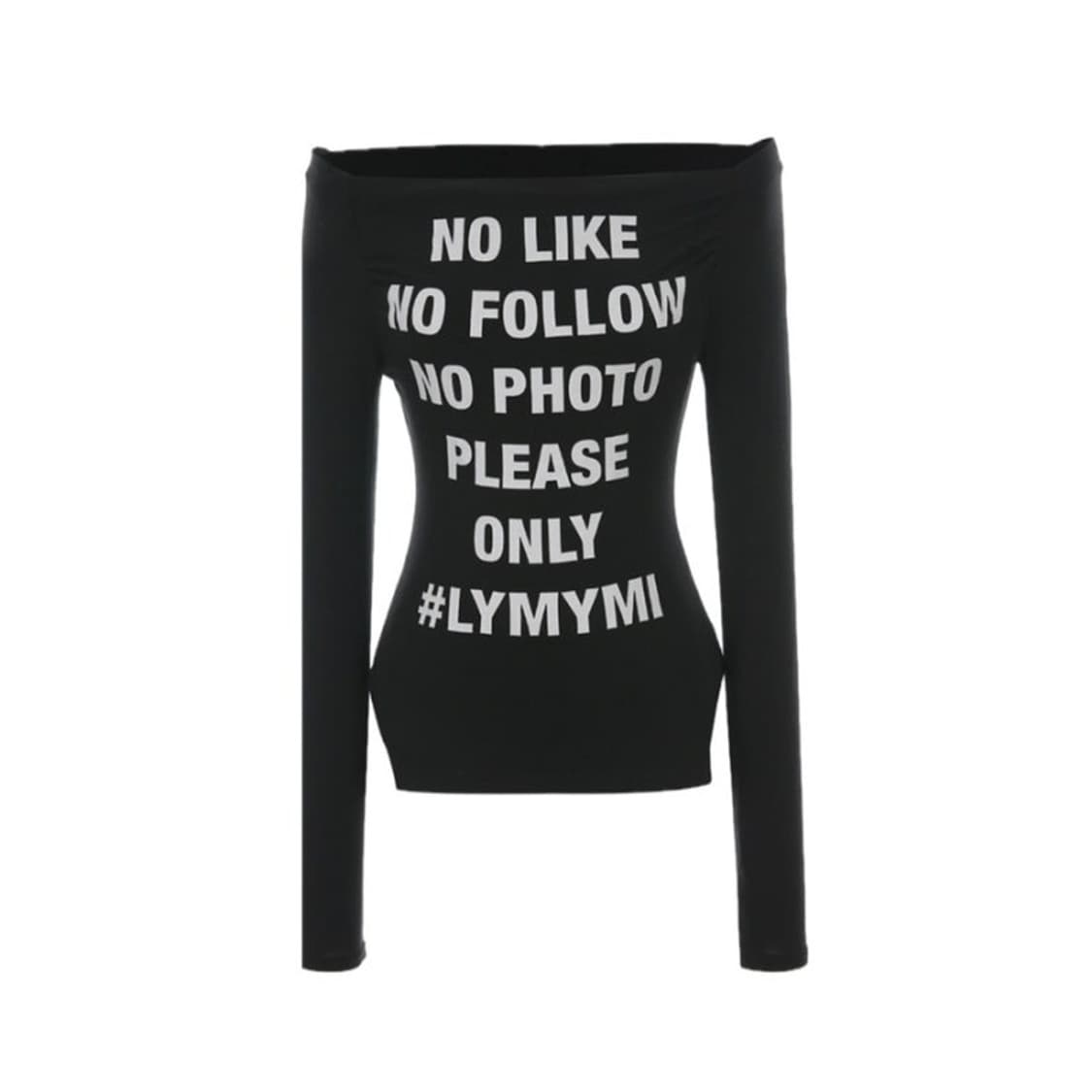 플리즈노팔로우 케이시 오프숄더 블랙 상품이미지1