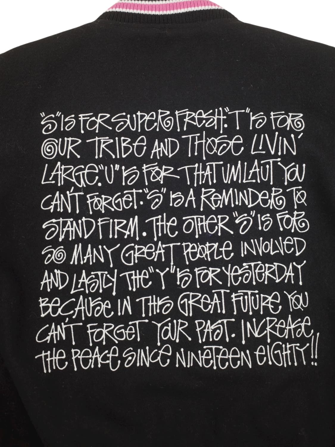 22A/W 스투시 멜톤 바시티 자켓 상품이미지2