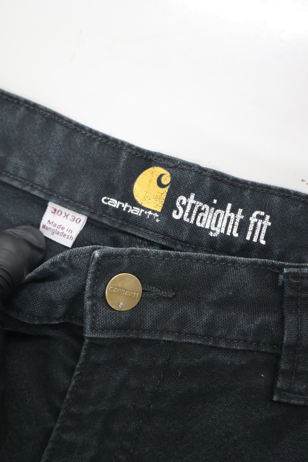 CARHARTT 2020 Straight Fit Black Work Pa 상품이미지3