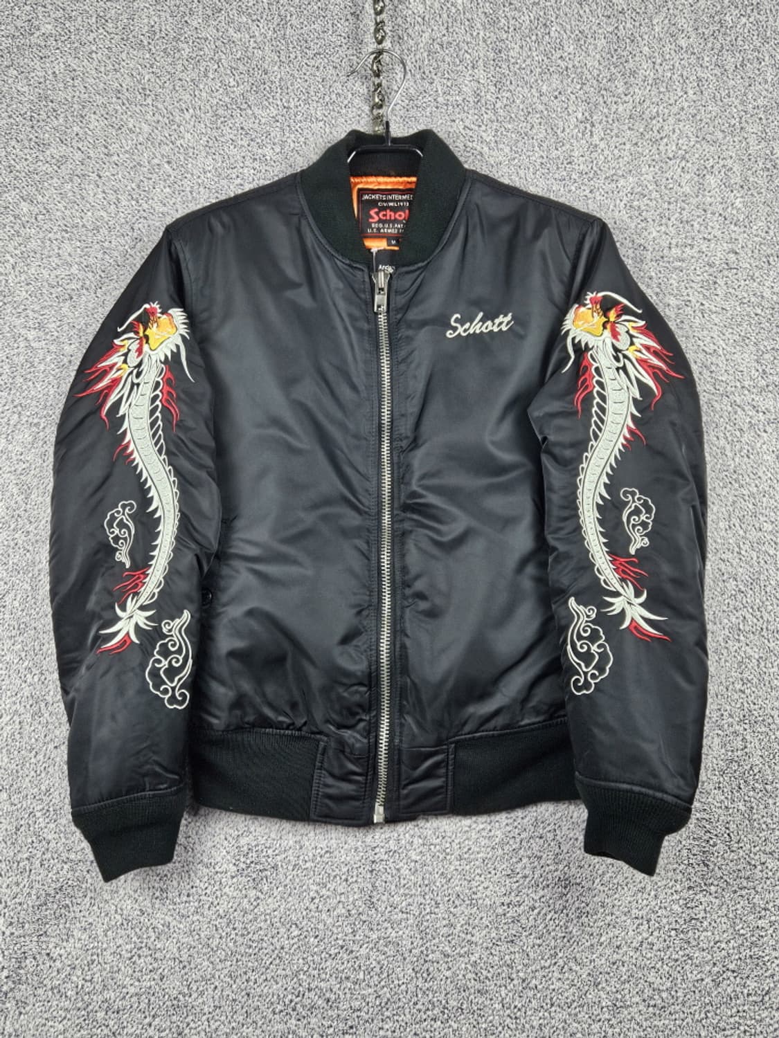 쇼트 X 앤더슨벨 드래곤자수 스카잔 봄버자켓 ( M ) / 9967 상품이미지3