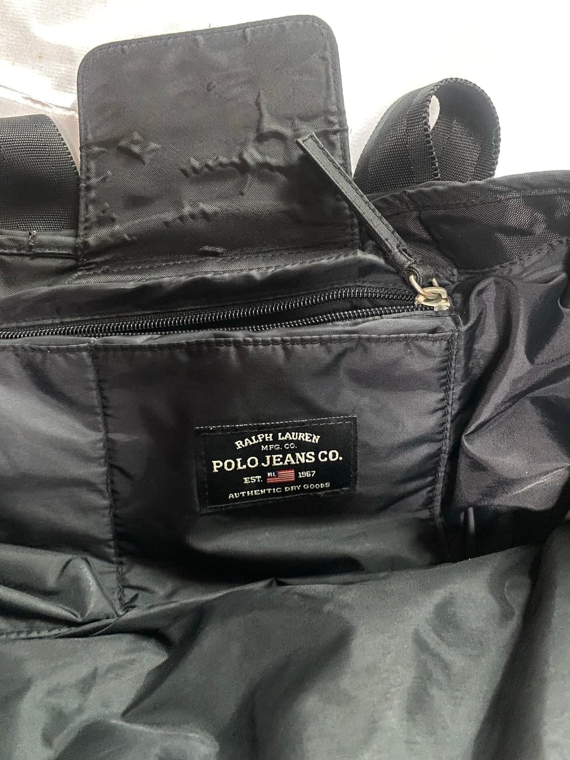 폴로진 블랙 토트백 상품이미지4