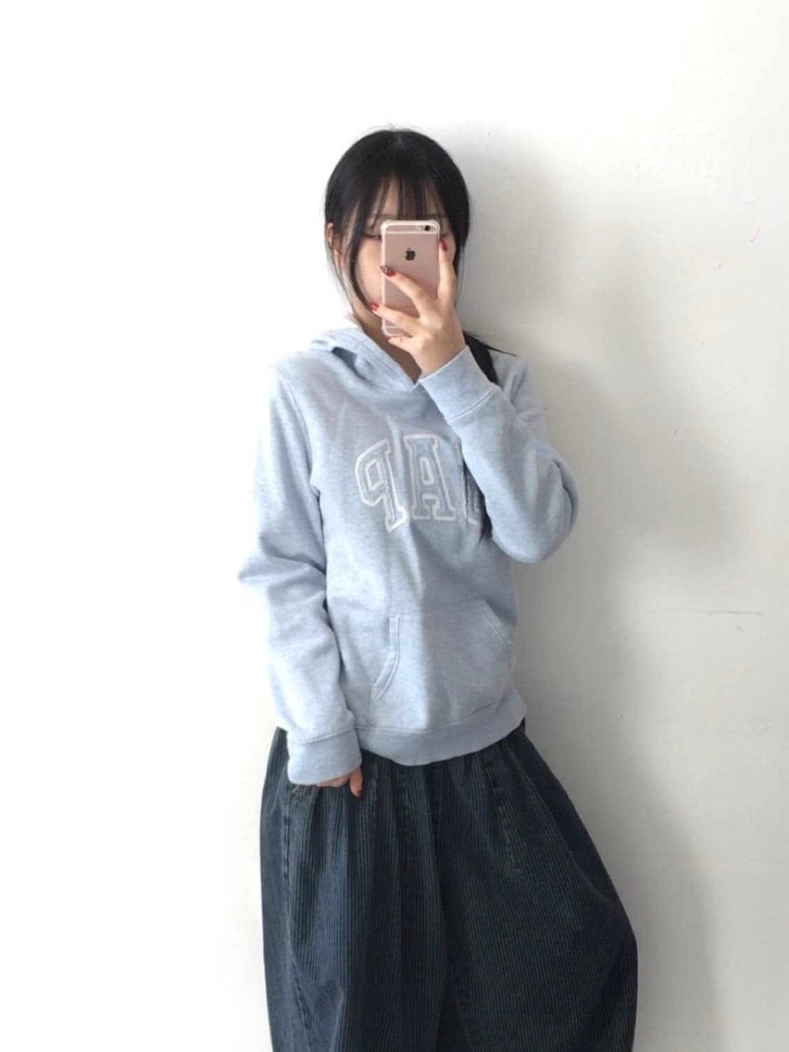 갭 빅스펠로고 후드티 상품이미지2