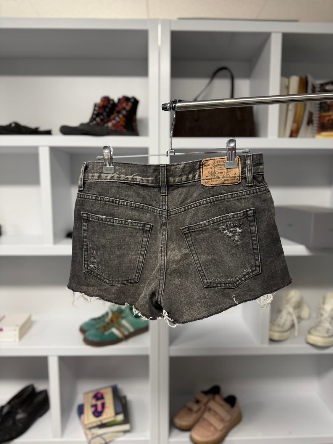 moussy 블랙 데님 쇼츠 상품이미지4