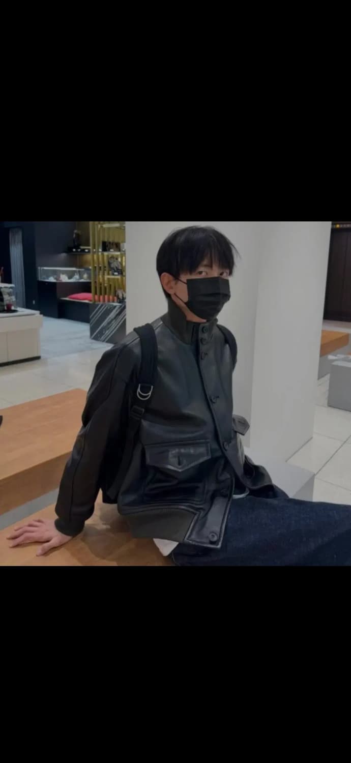 애프터프레이 a1 레더 블루종 자켓 M 상품이미지5