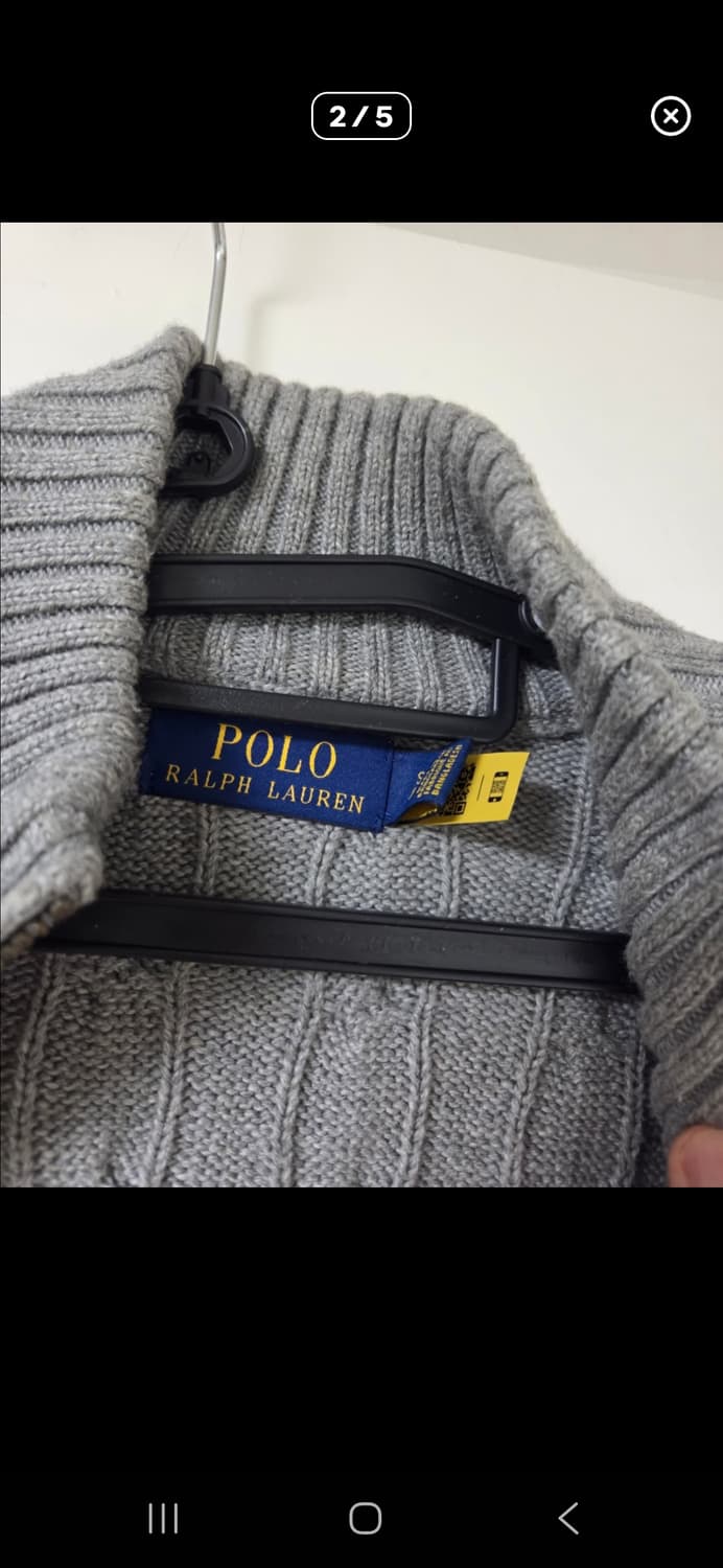 폴로 풀 집업 니트 상품이미지3