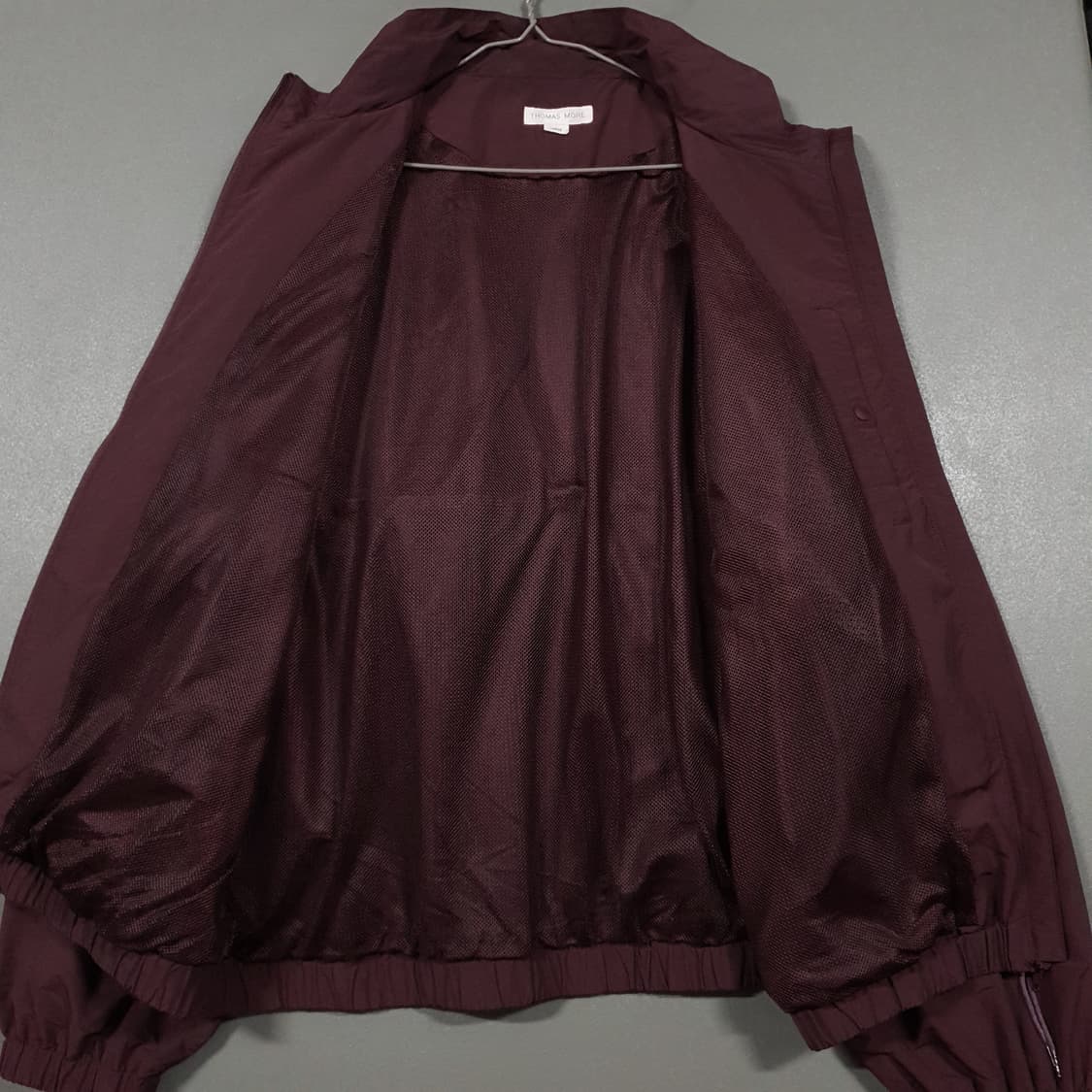 토마스모어 신형 23ss TD5-JP01 탱커 블루종 자켓 와인 버건디 상품이미지7