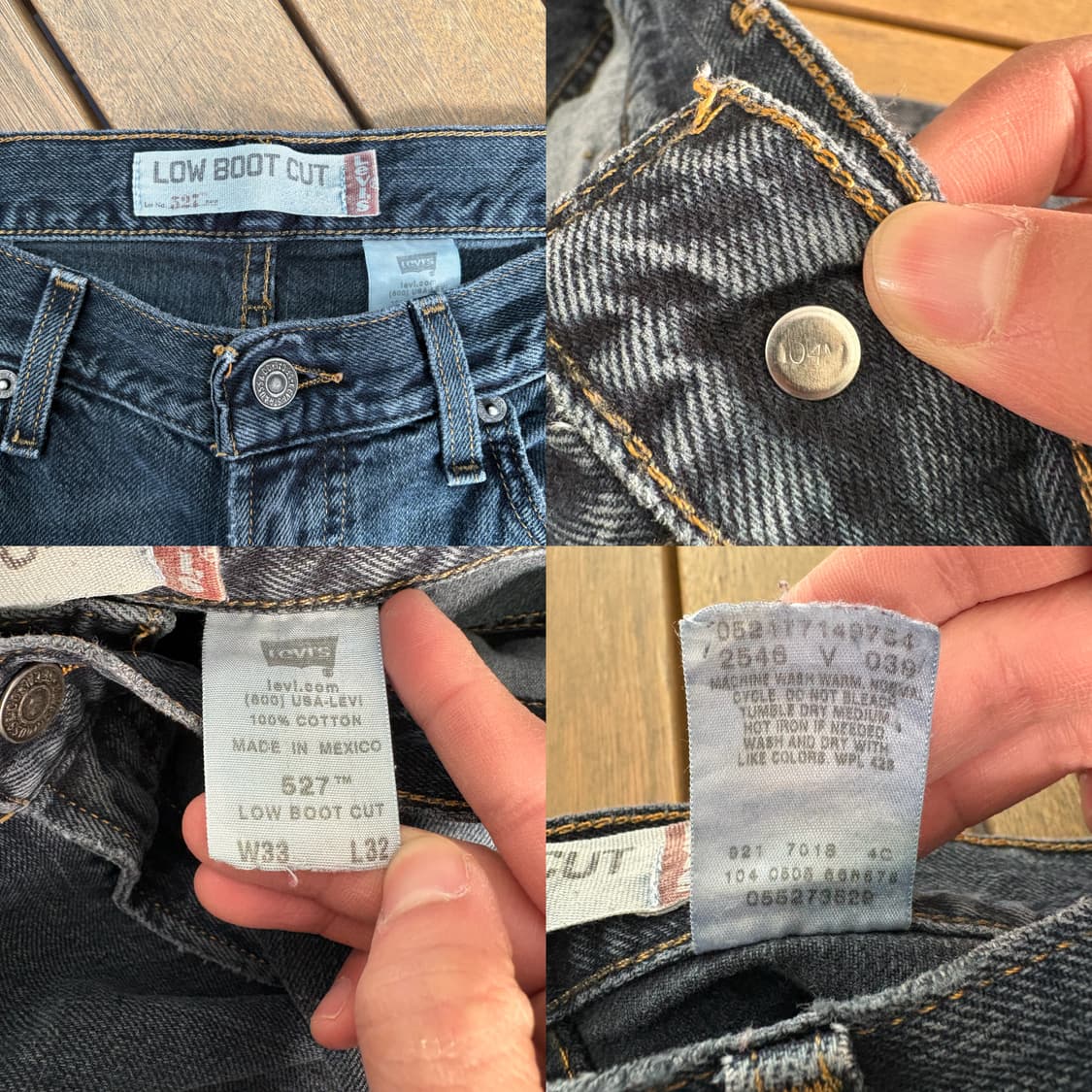 00s 리바이스 Levi’s 527 로우 부츠컷 데님 팬츠 상품이미지10