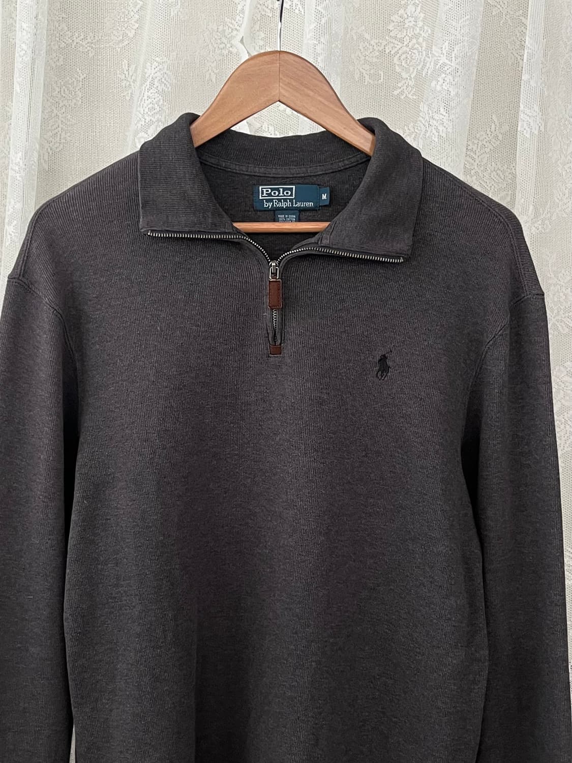 M) 폴로 랄프로렌 빈티지 하프집업 차콜 상품이미지3