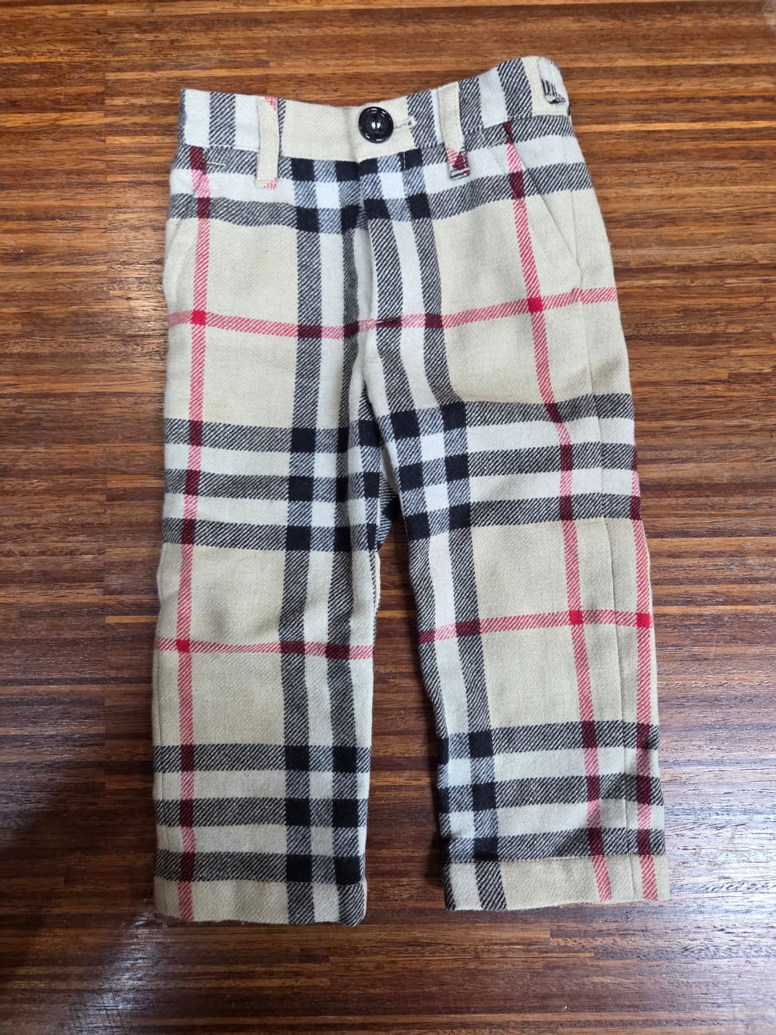 버버리 키즈 노바체크 울 팬츠 85cm 상품이미지1