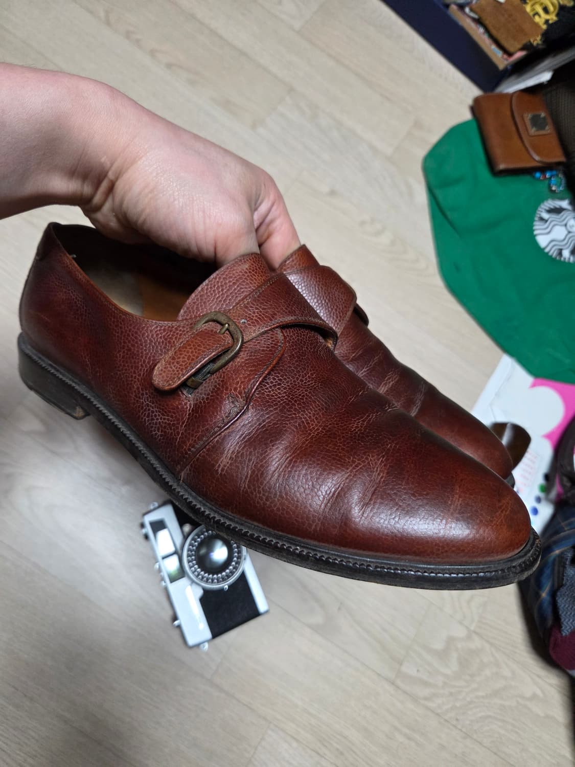 살바토레 페라가모 클래식 싱글 몽크 스트랩 구두 로퍼 상품이미지4