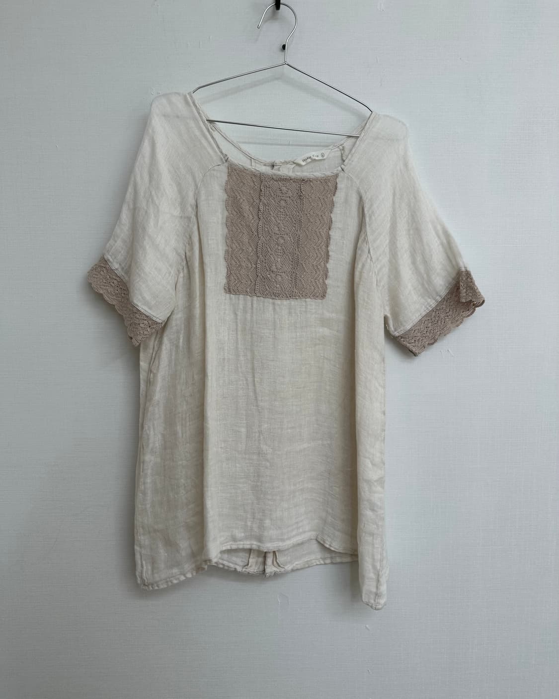 studio clip lace linen shirt 상품이미지3