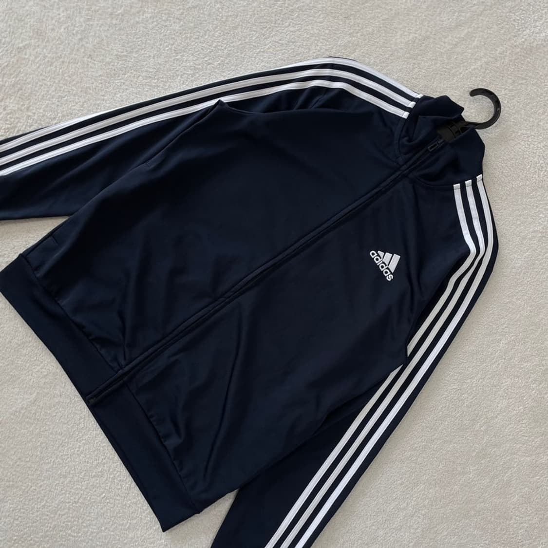 L 아디다스 네이비 트랙탑 삼선 져지 100 상품이미지3