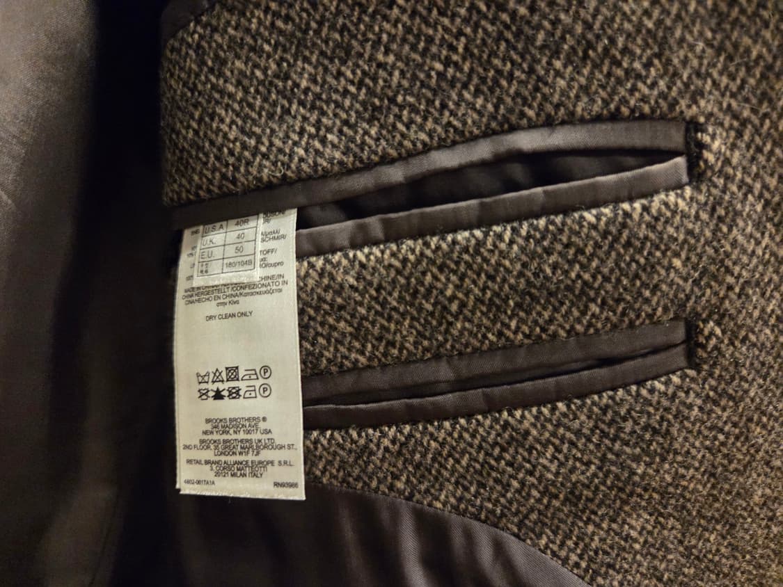 브룩스 브라더스 클래식 체스터필드코트  상품이미지9