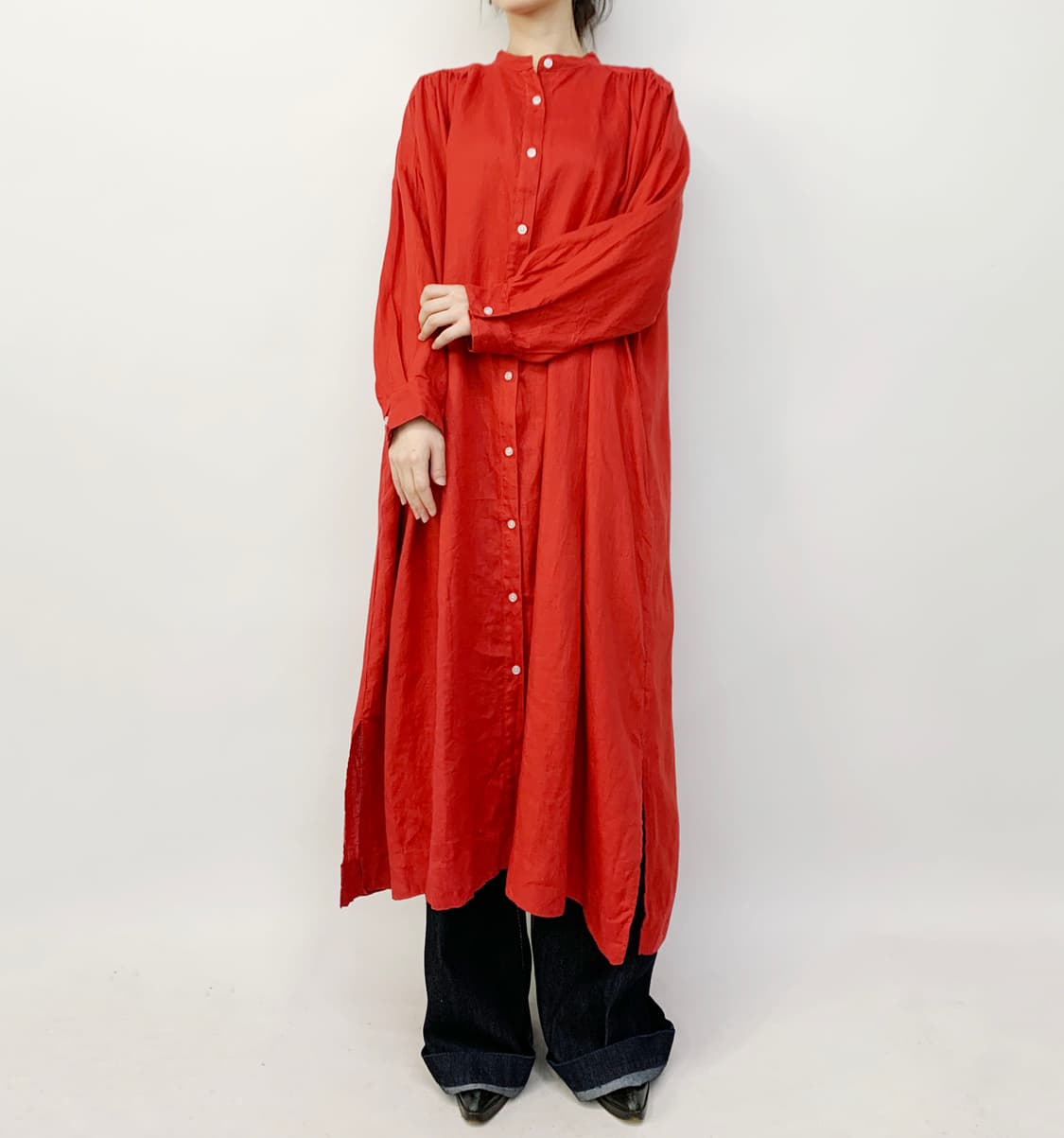 Natural by Clip 셔츠 원피스 상품이미지1