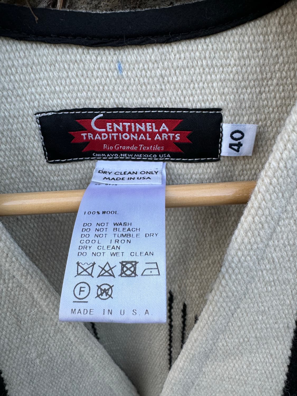 센티넬라 오르테가 핸드 우븐 울 치마요 베스트 조끼 빅사이즈 상품이미지6