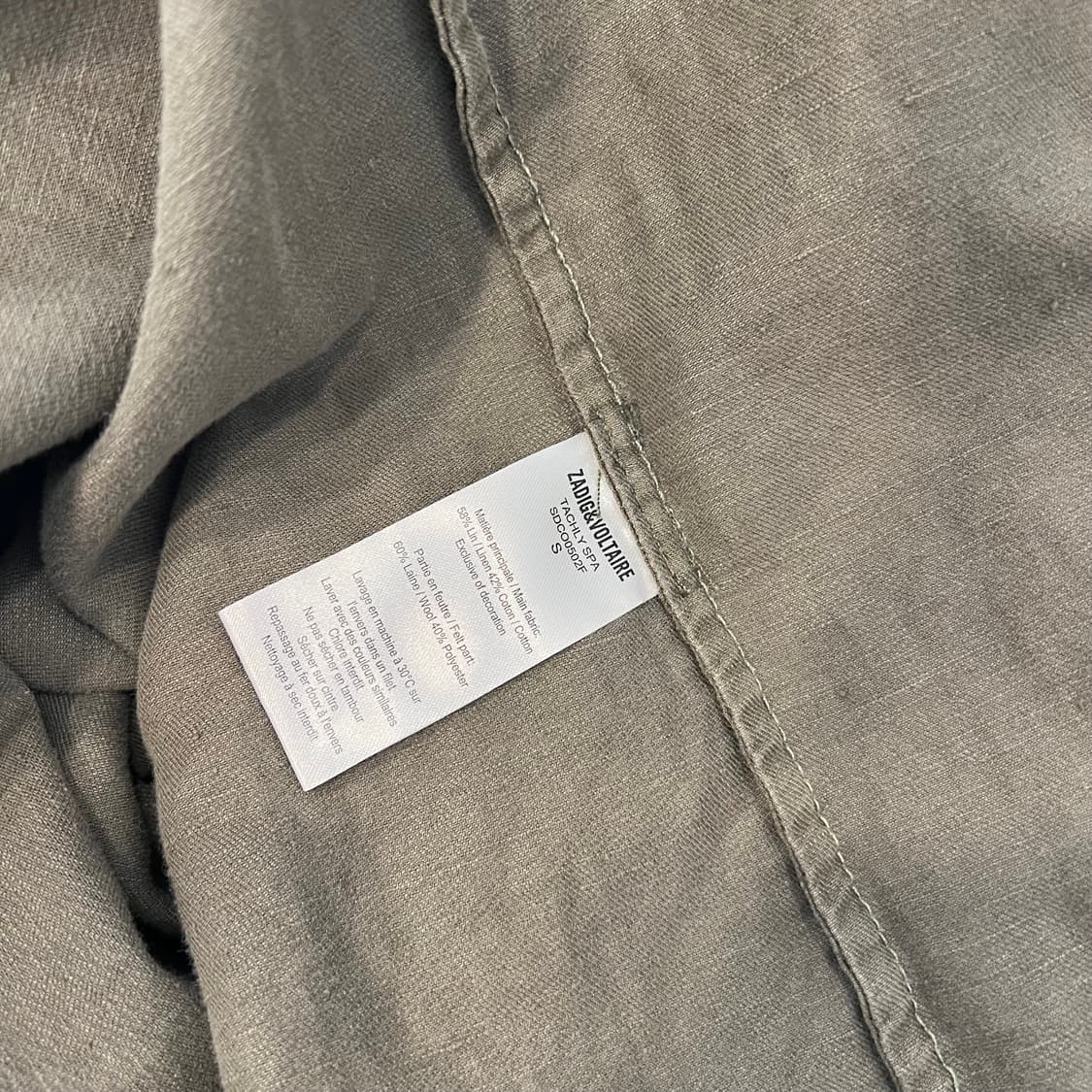 ZADIC&VOLTAIRE 밀리터리 셔츠 자켓 상품이미지9