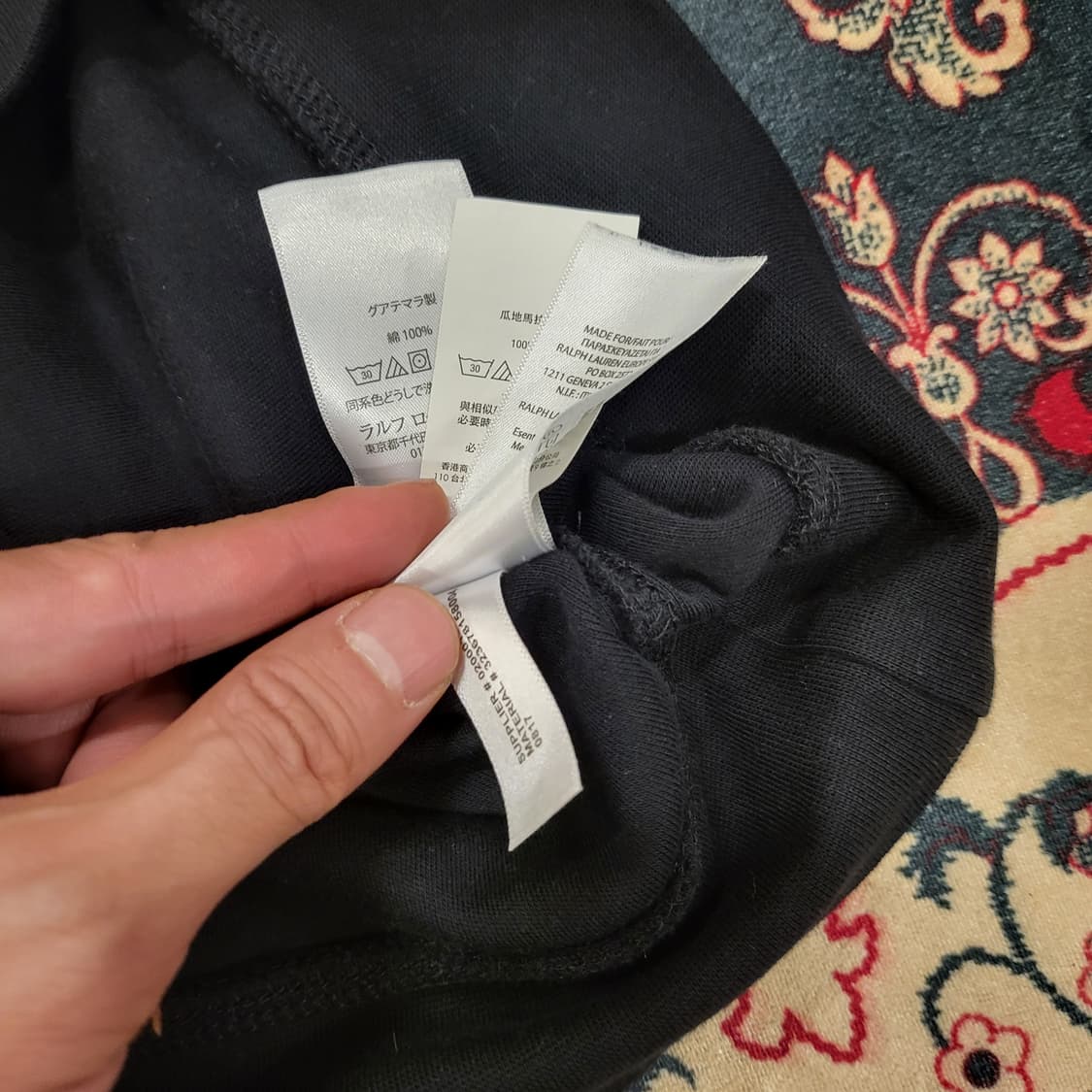폴로 랄프로렌 면 반집업 (XL) 상품이미지6