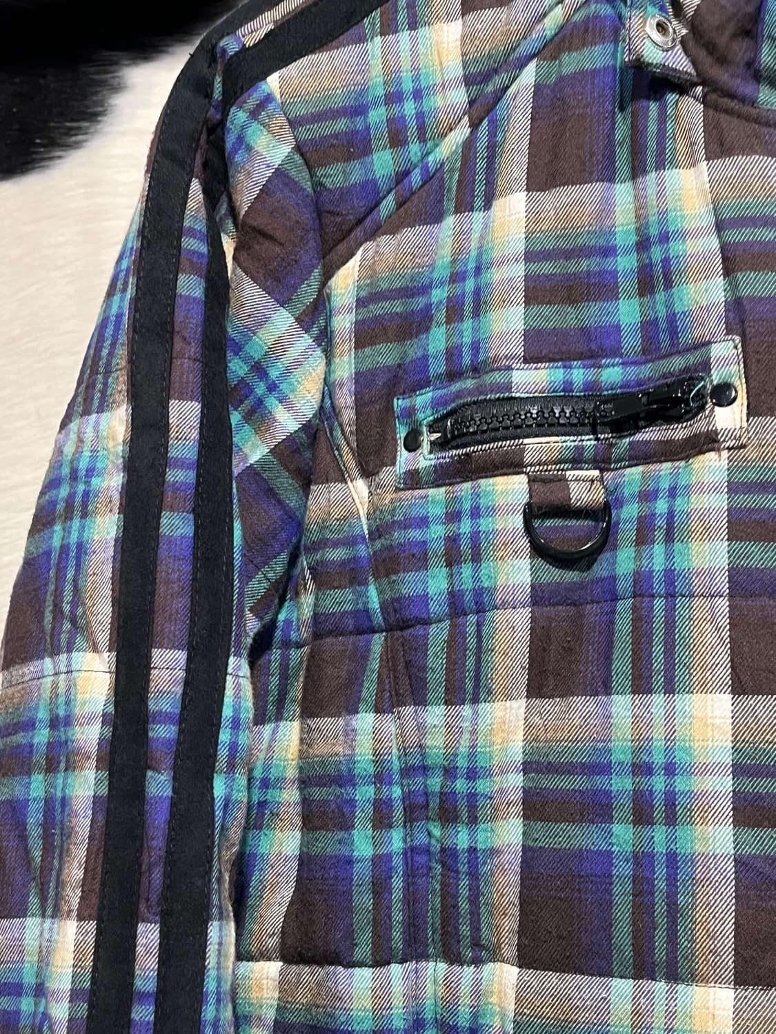 체크 투웨이 패딩 상품이미지5