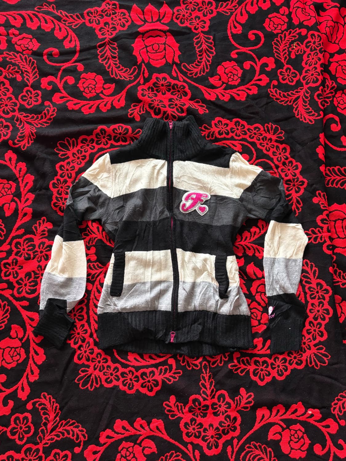 y2k punk gyaru mood knit zip 상품이미지1