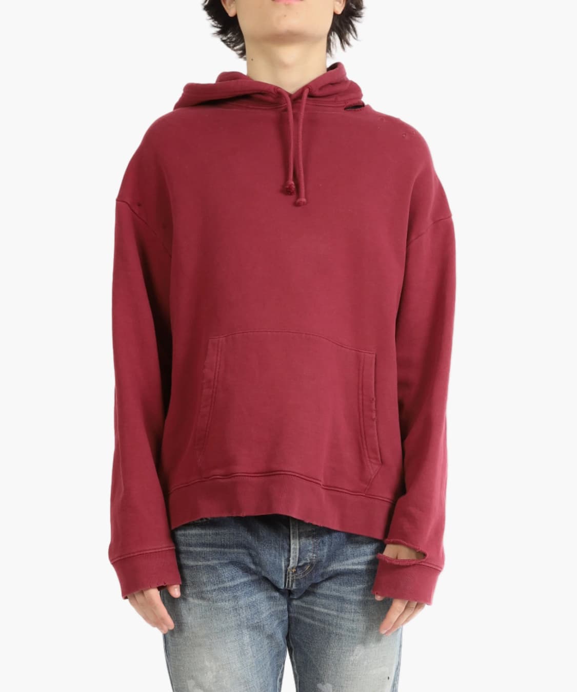 라프시몬스 AW20 네바다 후드티 버건디 상품이미지4