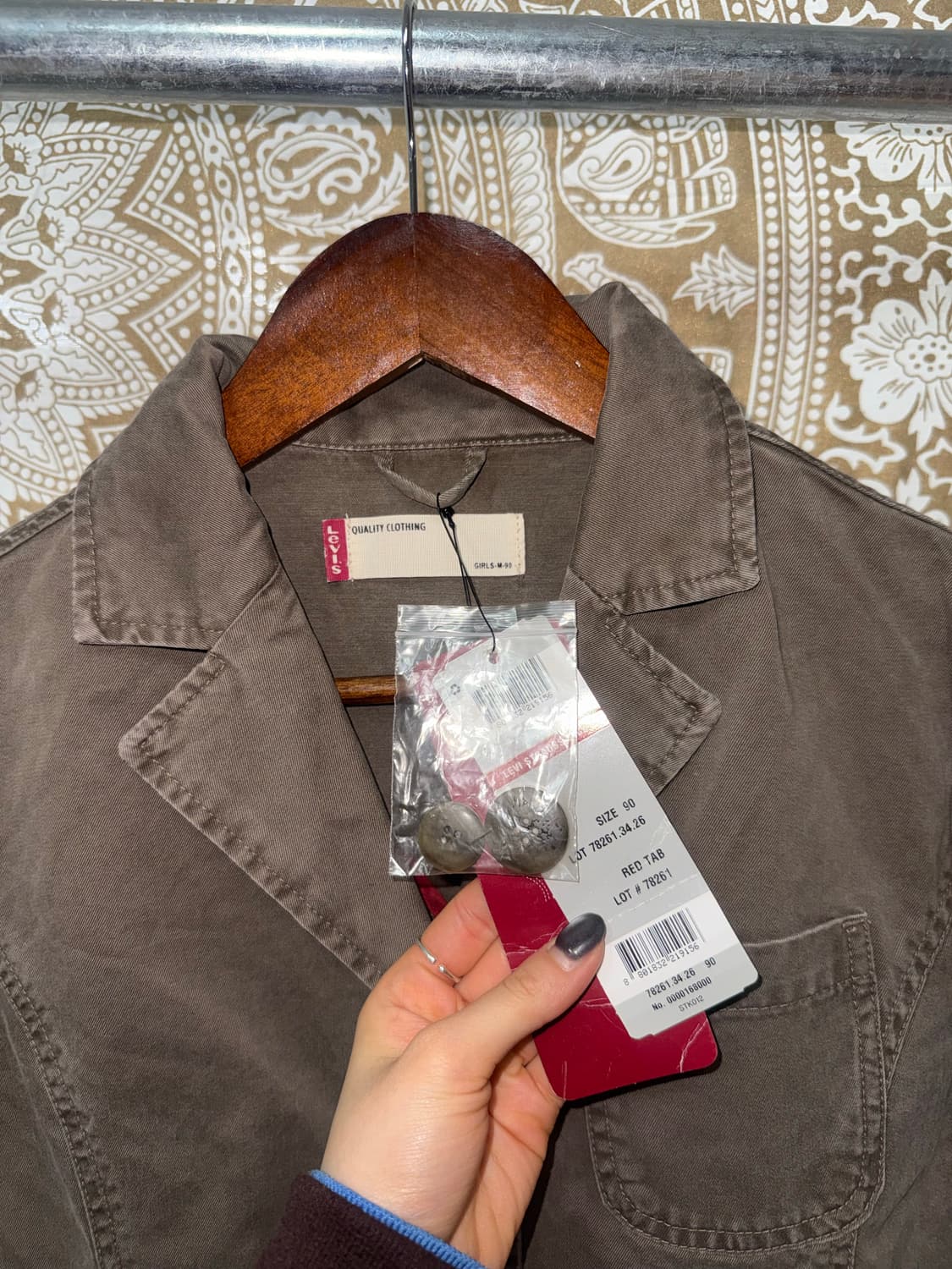 리바이스 여성 데드스탁 3버튼 코튼 블레이저  상품이미지5