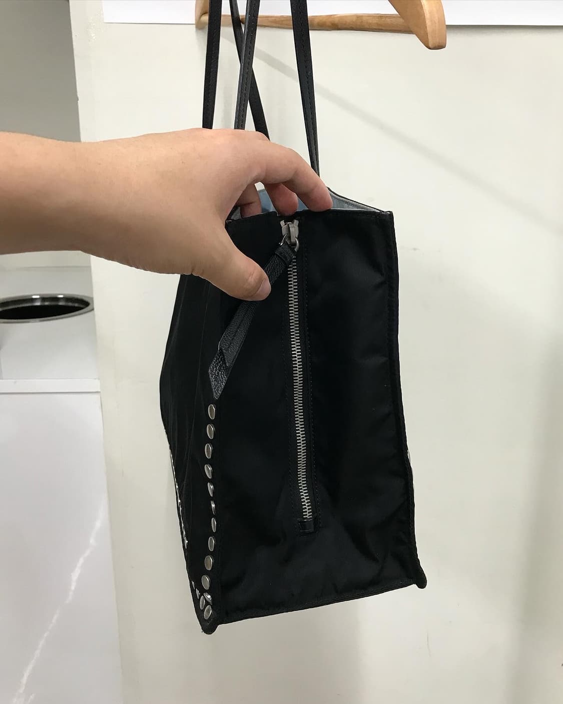 프라다 포코노 스터드 에티켓 쇼퍼백 숄더백 가방 상품이미지3