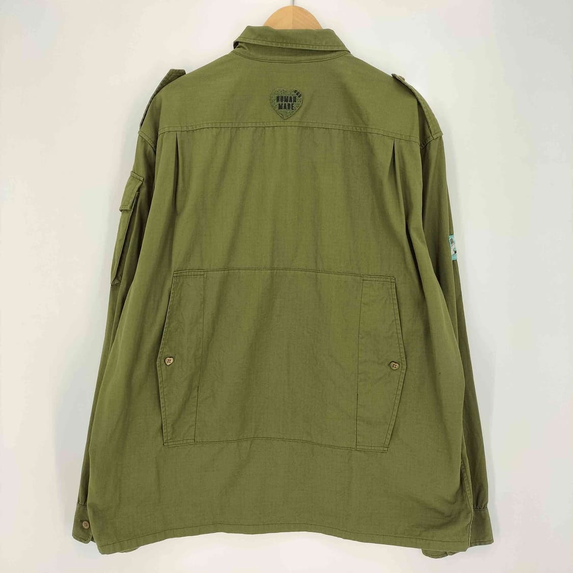 휴먼 메이드 카메라맨 셔츠 올리브 드랩 상품이미지2