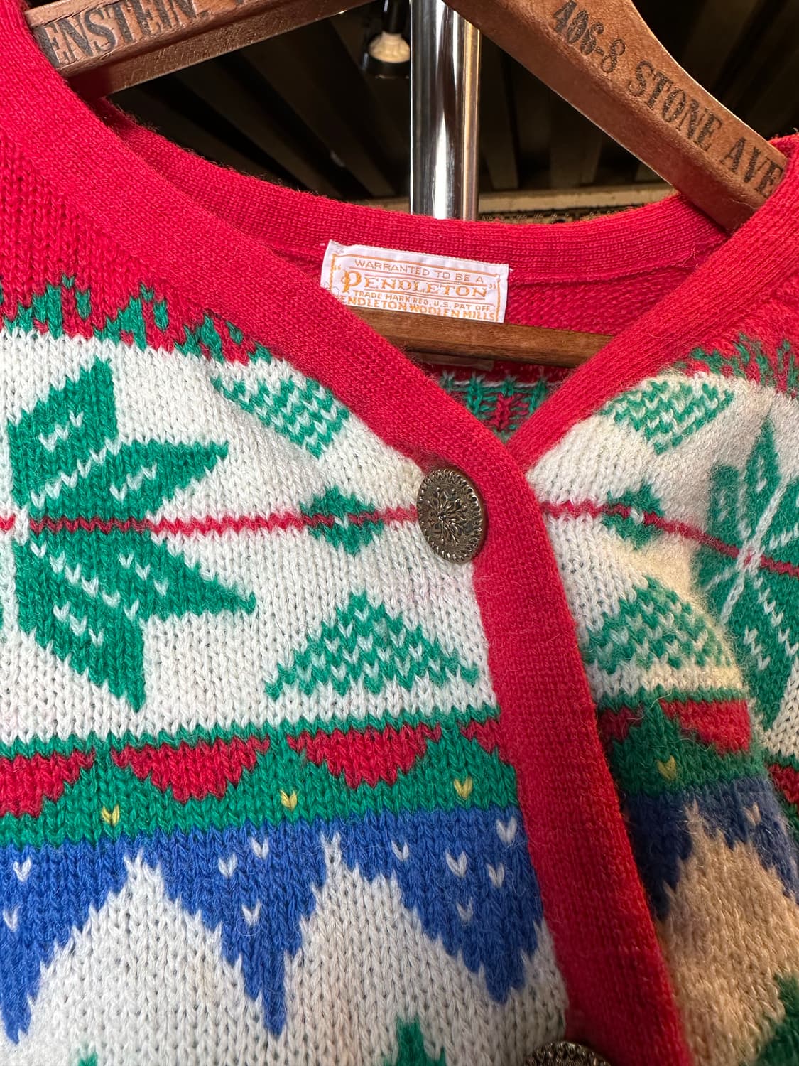 70-80s 펜들턴  Virgin Wool 가디건 made in usa 상품이미지5