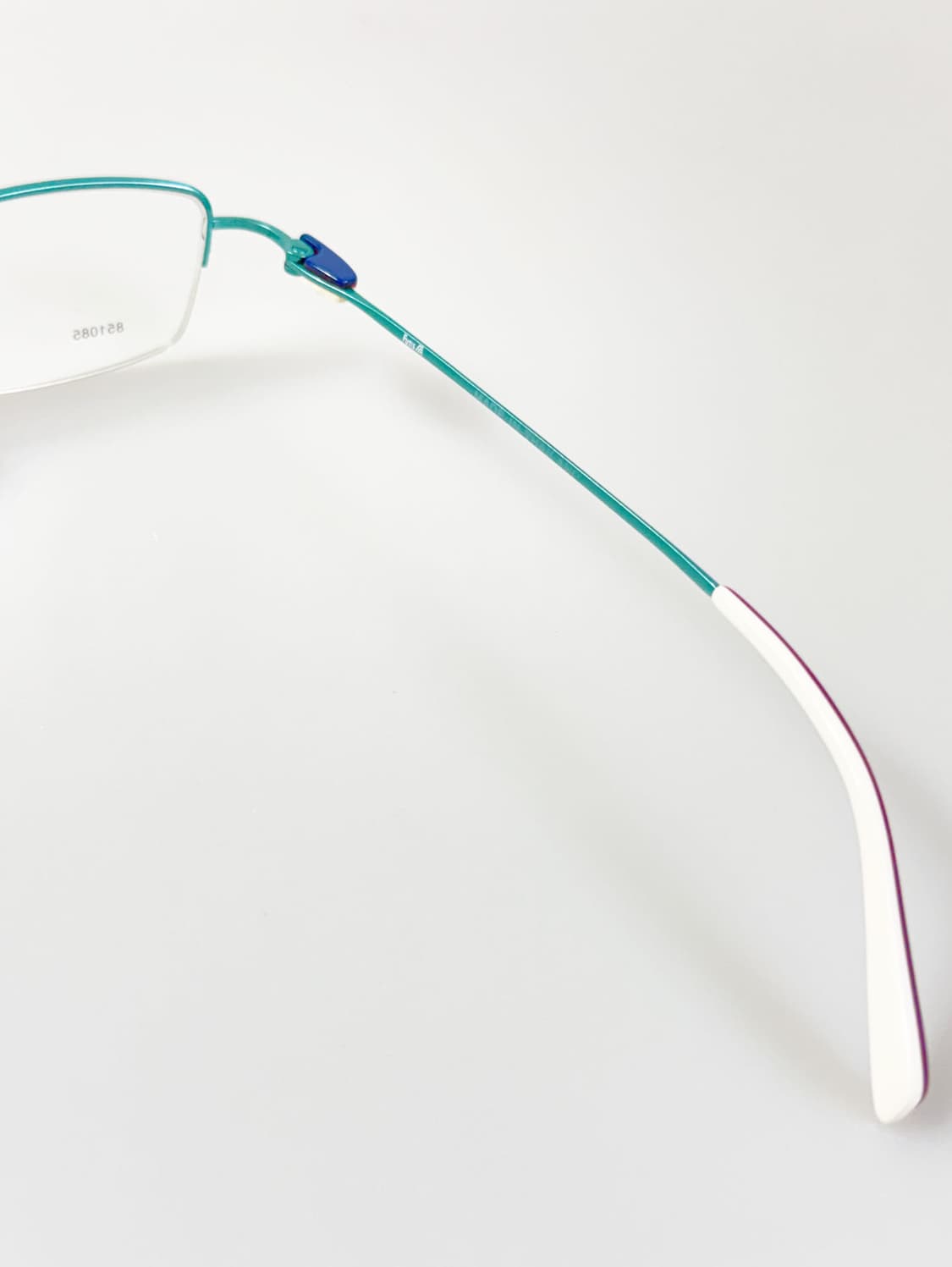 90s FUTIS 틸 그린 반무테 스퀘어 프레임 빈티지 안경 상품이미지6