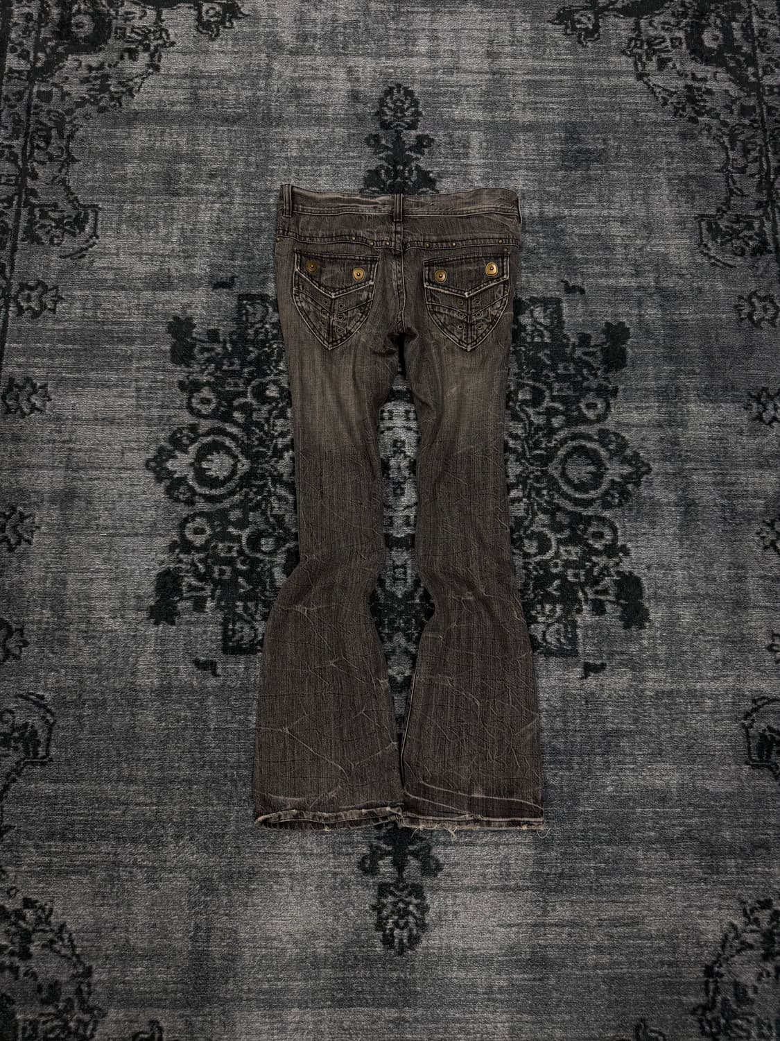 Midas 00s archive grey washing boots cut 상품이미지7