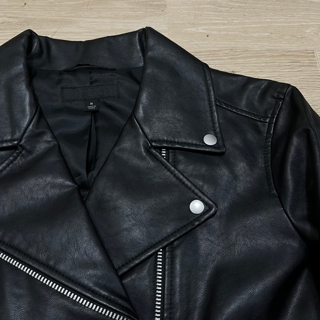 유니클로 레더 라이더 가죽 자켓 M/95 상품이미지3