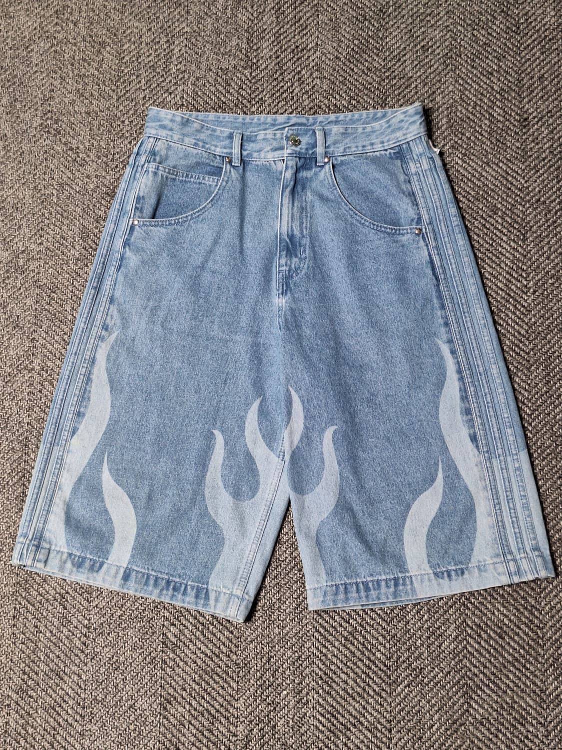 아디다스 파이어버드 플레임 데님 버뮤다 반바지 쇼츠  팬츠 상품이미지1