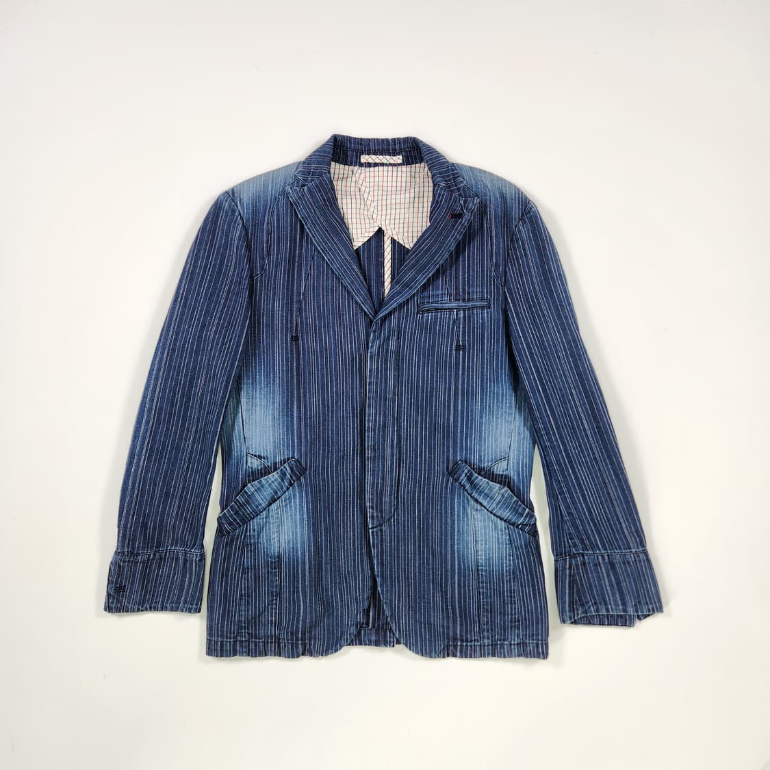 BOYCOTT 스트라이프 블레이저 상품이미지1