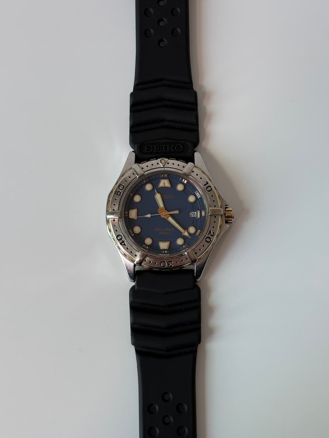 1990s Scuba Navy Dial Diver Quartz 상품이미지2