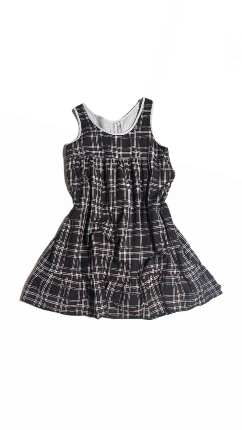 모리걸 체크 나시 원피스 상품이미지2