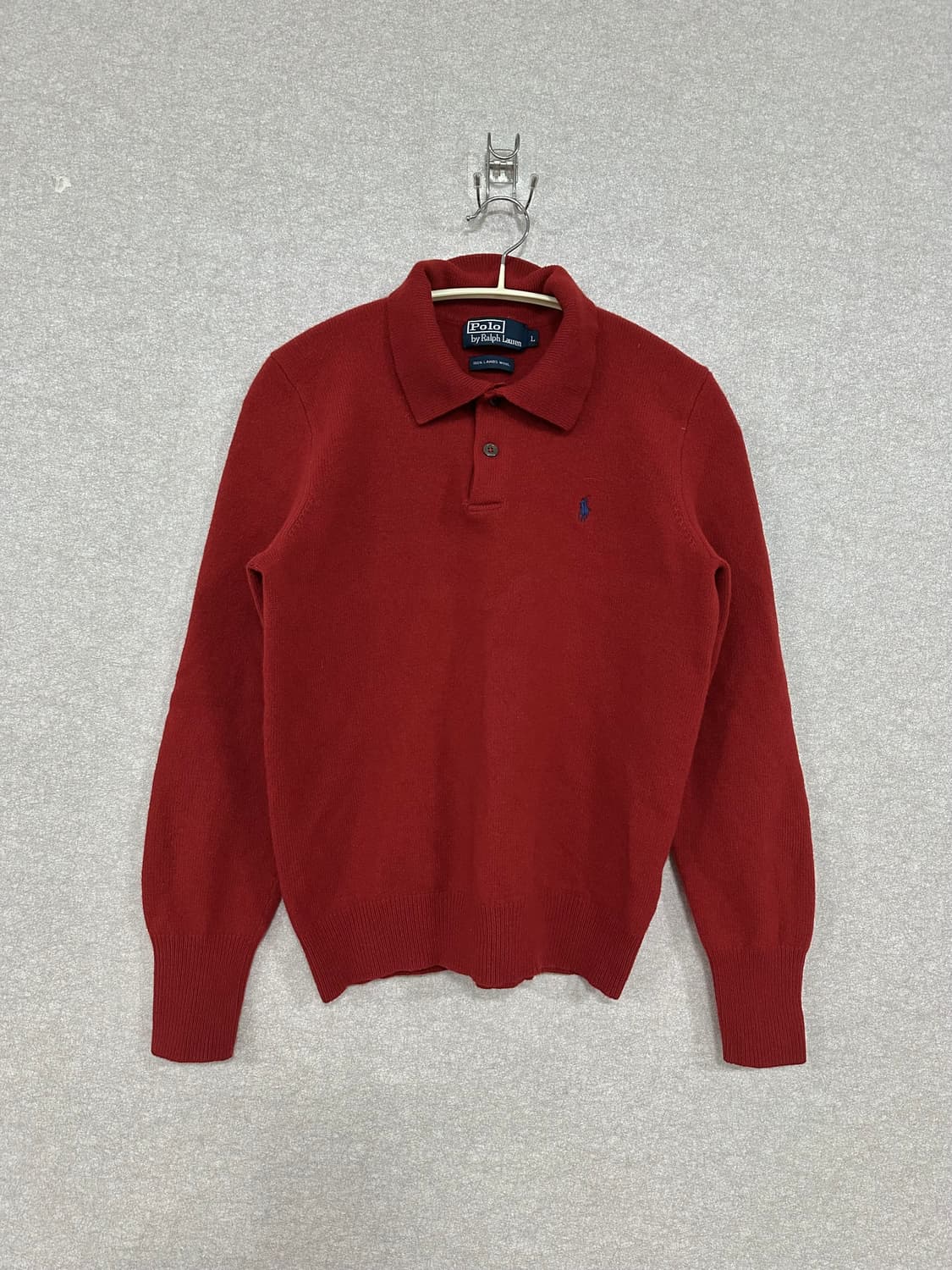 폴로 램스울 카라 니트 상품이미지1