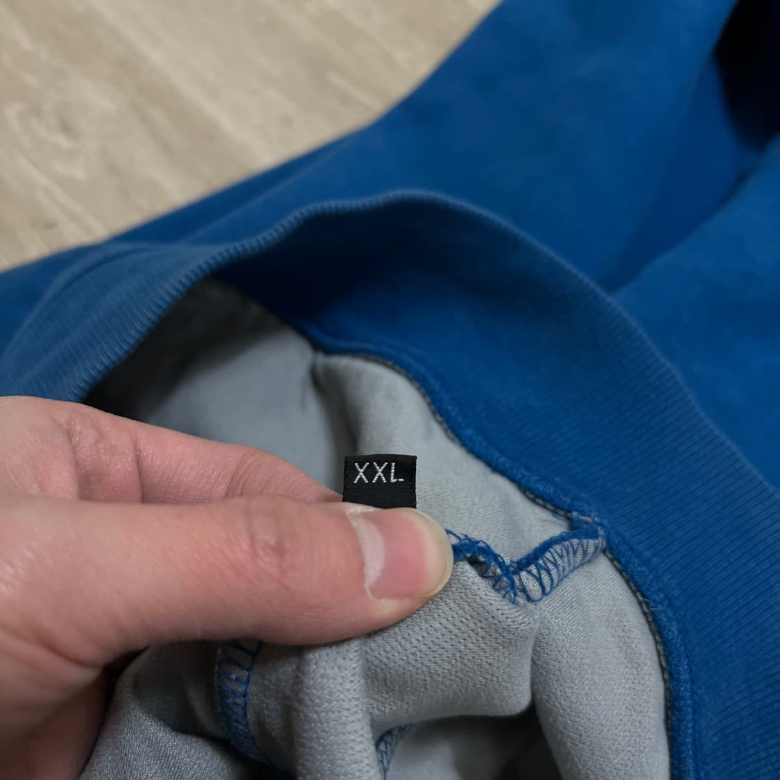 노스페이스 배색 로고 후드집업 [블루] 2XL/110 상품이미지5